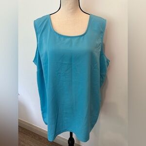 Penningtons Blue Tank  Sleeveless Size 22